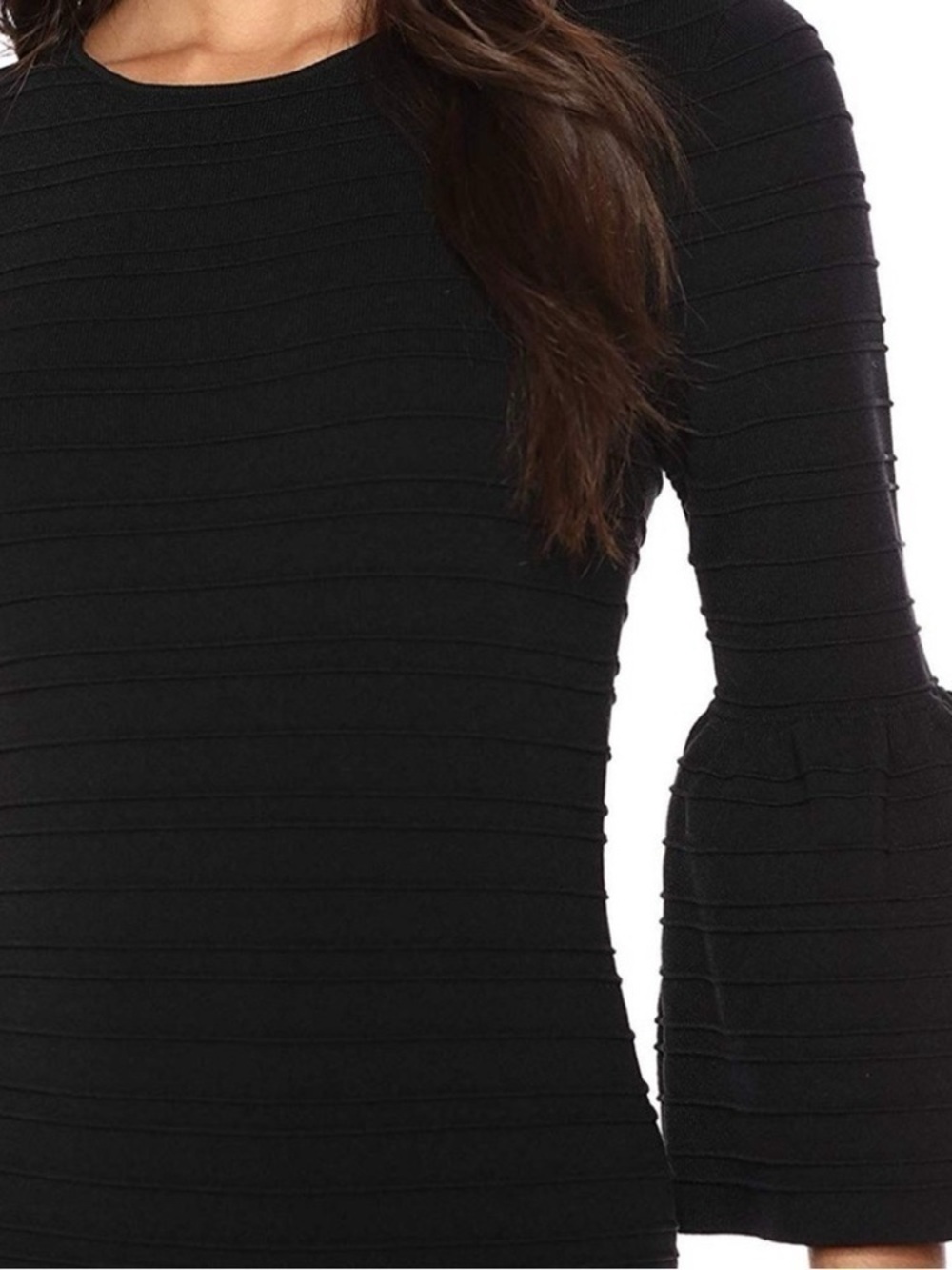 Ted Baker Black Bell Sleeve Sheath Dress - Picture 14 of 15